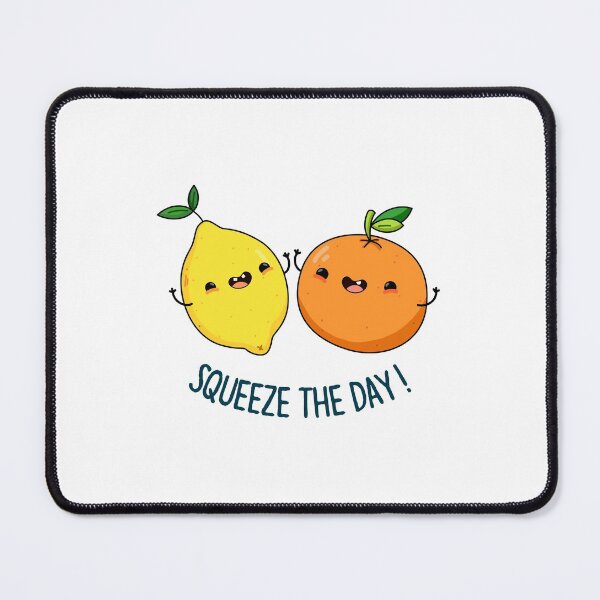 Item preview, Squeeze The Day cute Fruit Puns designed and sold by punnybone.