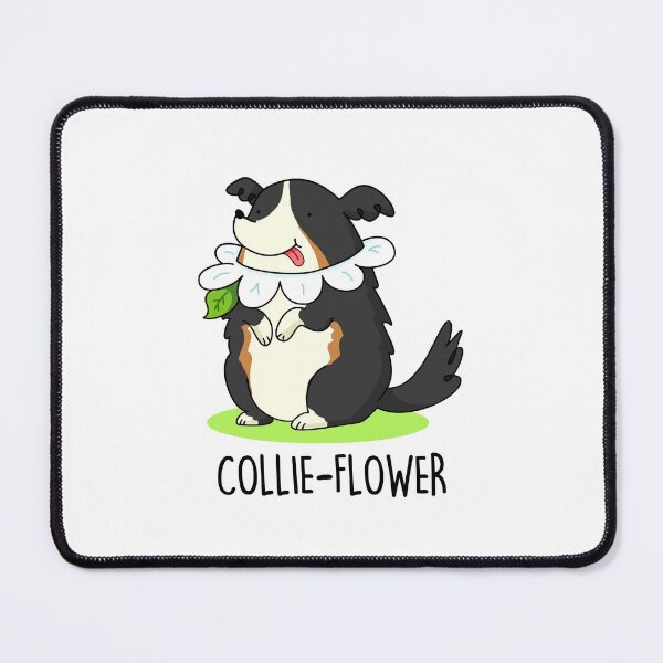 Item preview, Collie-flower Funny Border Collie Dog Puns  designed and sold by punnybone.