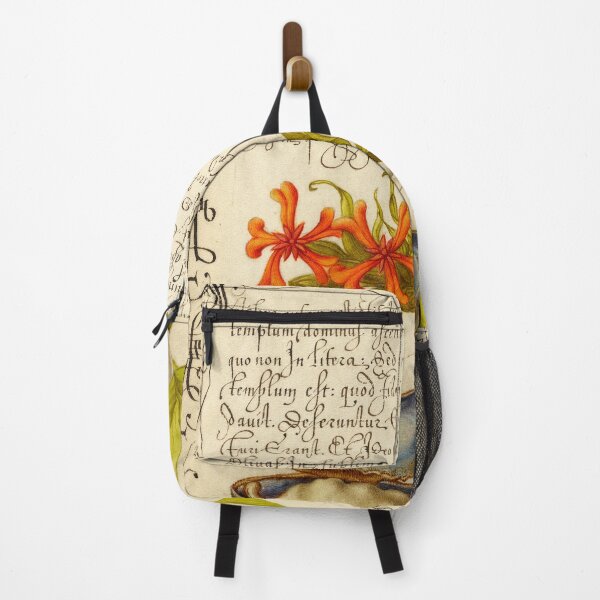 Item preview, Naturalist Manuscript: Insect, Flowers and Calligraphy Illumination by Joris Hoefnagel designed and sold by Naturalist Prints.