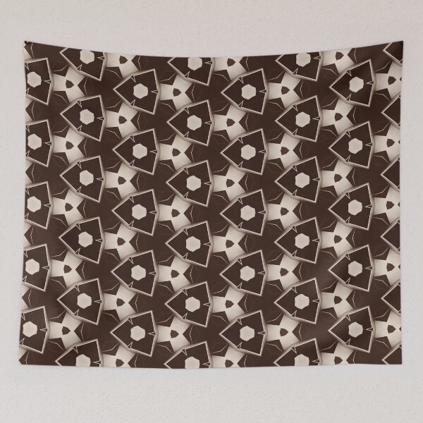 Item preview, Dark Brown Calming Geometric Pattern designed and sold by palaco210.