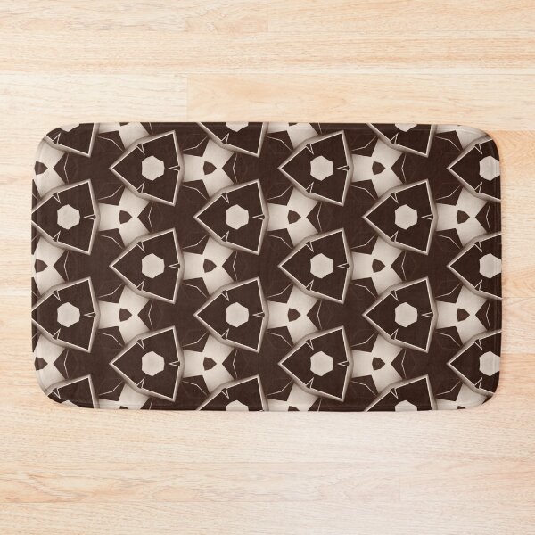 Item preview, Dark Brown Calming Geometric Pattern designed and sold by palaco210.