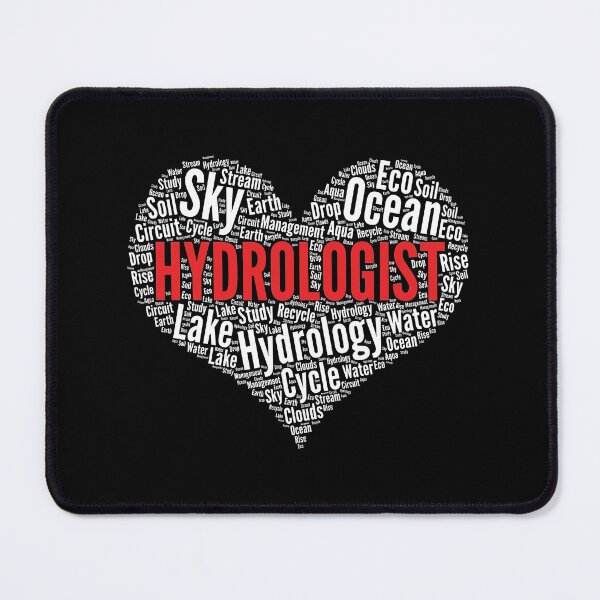 Item preview, Hydrologist Heart Shape Word Cloud hydrology design designed and sold by theodoros20.