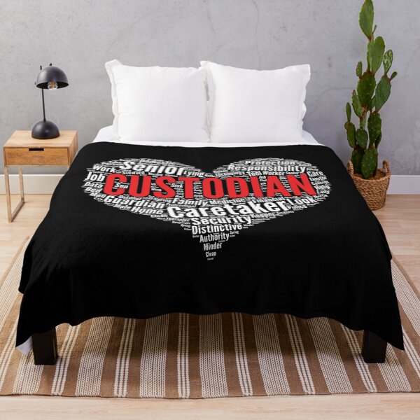 Item preview, Custodian Heart Shape Word Cloud Design graphic designed and sold by theodoros20.