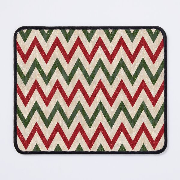 Item preview, Traditional Retro Zig Zag Christmas Pattern with Faux Glitters designed and sold by Octavia Soldani.