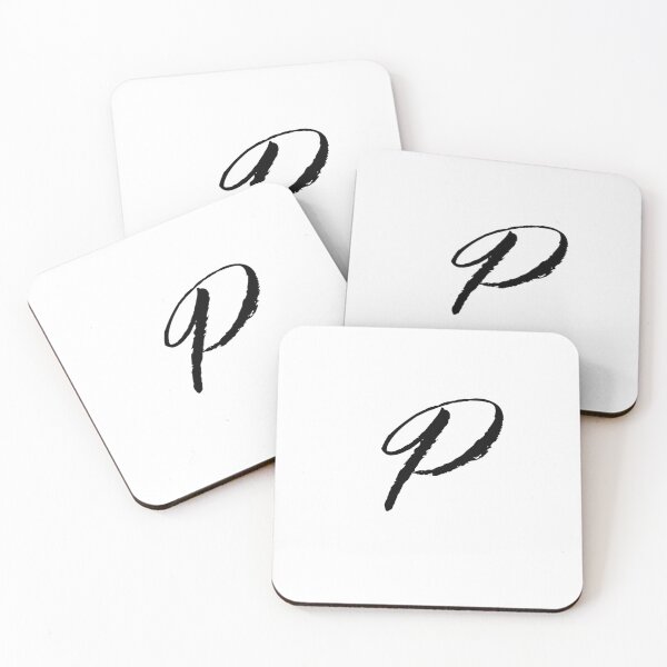 Aperçu de l'œuvre Monogramme en italique | Lettre monogramme P créée et vendue par JustSeasons.