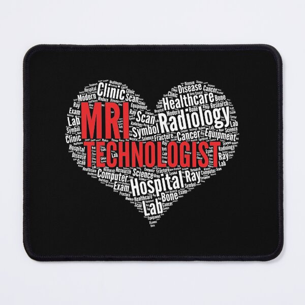 Artikelvorschau, MRT-Technologe Herzform Word Cloud Design Radiologie drucken entworfen und verkauft von theodoros20.