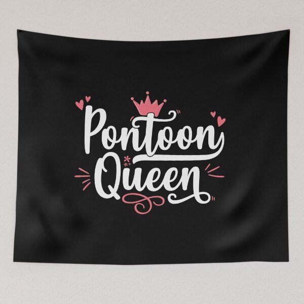 Item preview, Pontoon Queen - Funny Boat Gift print designed and sold by theodoros20.