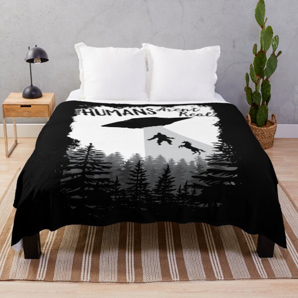 Item preview, Humans Aren't Real Bigfoot Unicorn Alien UFO Flying Object product designed and sold by theodoros20.