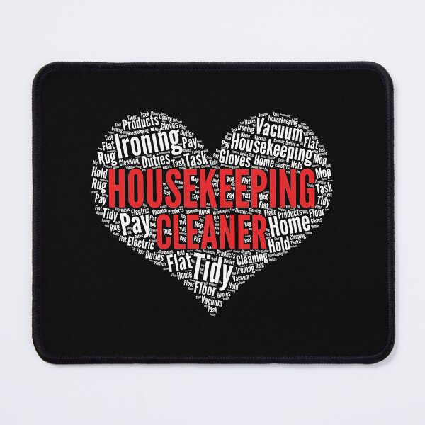 Item preview, Housekeeping Cleaner Heart Shape Word Cloud Design product designed and sold by theodoros20.