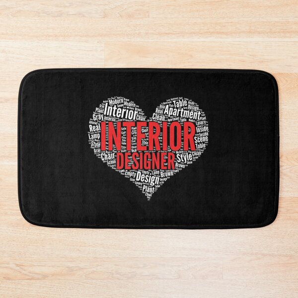 Item preview, Interior Designer Heart Shape Word Cloud Design product designed and sold by theodoros20.