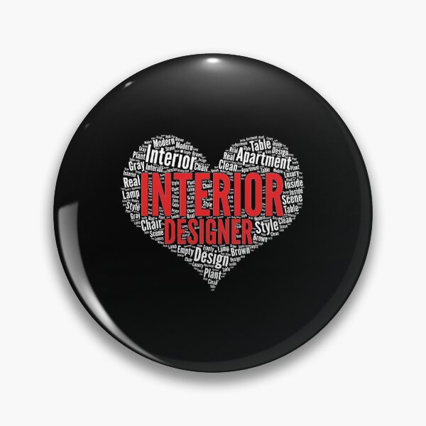 Item preview, Interior Designer Heart Shape Word Cloud Design product designed and sold by theodoros20.