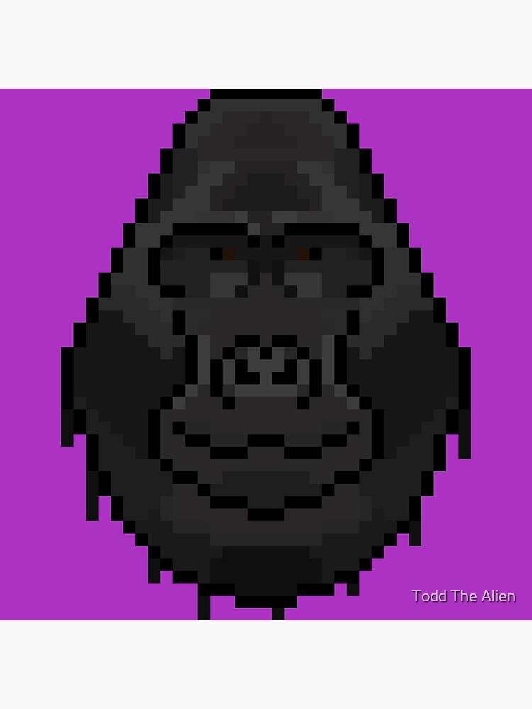 "Gorilla Pixel Art Design" Poster for Sale by tierebishuman | Redbubble