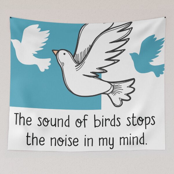 Item preview, The sound of birds stops the noise in my mind, funny gifts for bird lover designed and sold by BarryStore10.