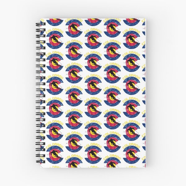 Item preview, Colorado Flag Skiing Ski Vacation Snow Skier Gift  designed and sold by The Junto Shop.