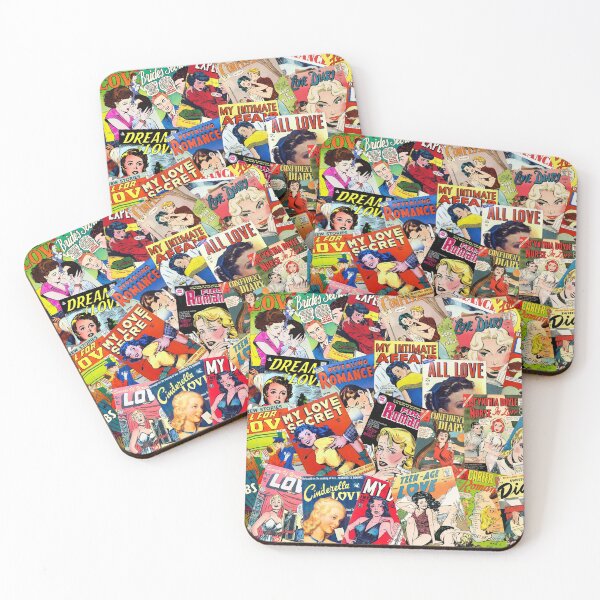 Item preview, Vintage Romance Comic Book Cover Art Collage designed and sold by hjsmith.