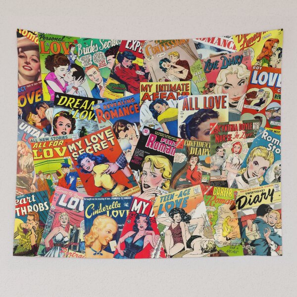 Item preview, Vintage Romance Comic Book Cover Art Collage designed and sold by hjsmith.