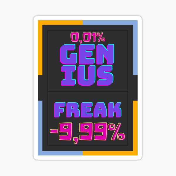 Genius world Sticker