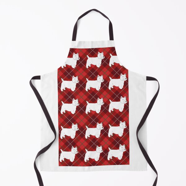 Item preview, Westie on tartan background designed and sold by Lucych27.