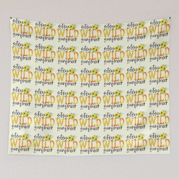 Item preview, “Stay Wild Sunflower”  designed and sold by FarmersCottage.