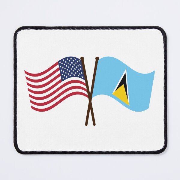 Item preview, St Lucia USA Unity Flags designed and sold by IdentiTee Studios.