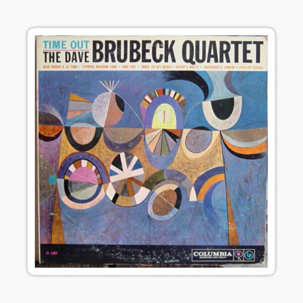 Time Out, Dave Brubeck Quartet, Original Mono cover Sticker