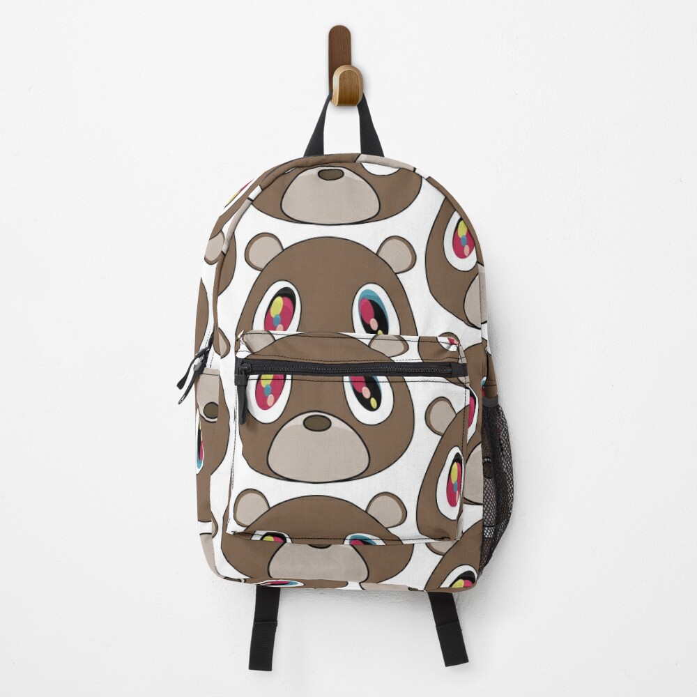 New Large Capacity Dropout Bear Denim Backpack Cute Kanye West