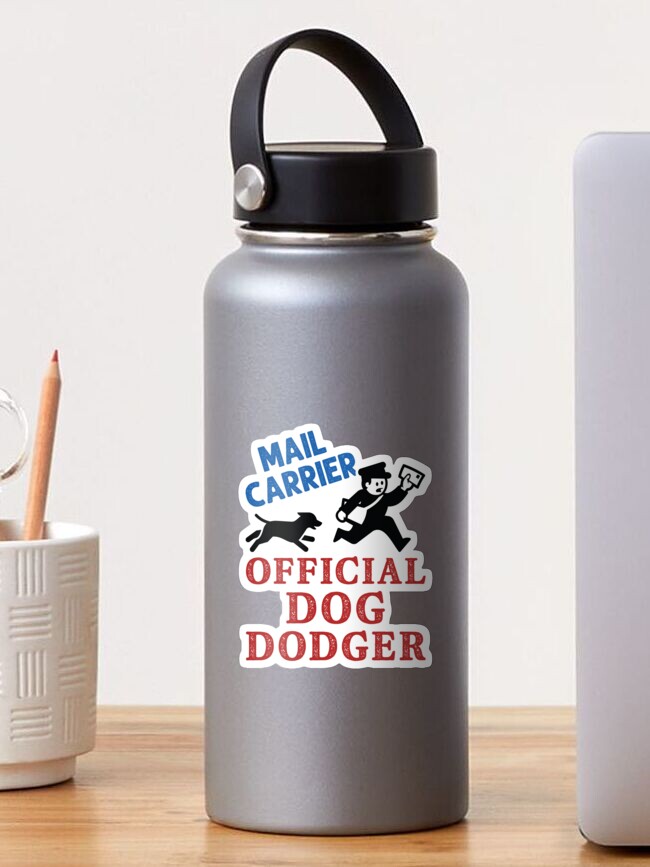 Mail Carrier Official Dog Dodger Mailman Mail Lady Sticker for Sale by  jaygo