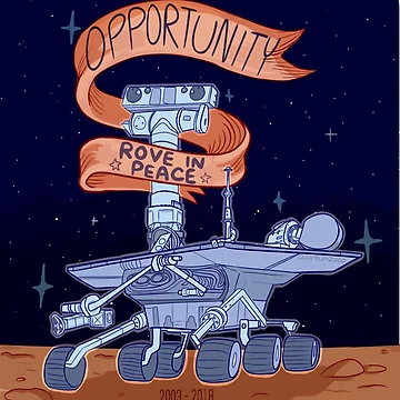 Artwork thumbnail, Opportunity Rover - Rove In Peace by alienclub