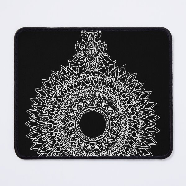 Item preview, White Jai Yen | Japanese & Thai Motif Mandala designed and sold by simmyghatt.