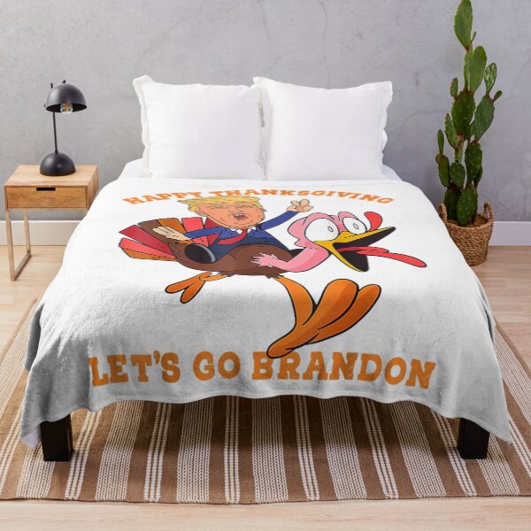 Item preview, Funny Trump and Turkey Happy Thanksgiving,Brandon Let's Go designed and sold by MikkiVEvans.