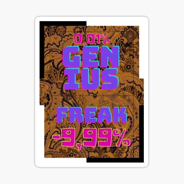 Genius world Sticker