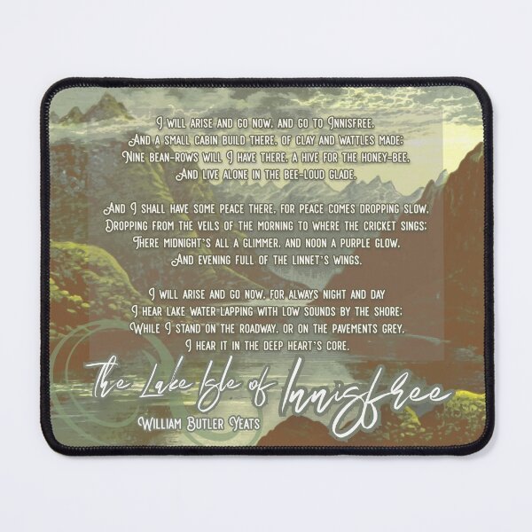 Item preview, The Lake Isle of Innisfree | William Butler Yeats designed and sold by goadyssey.
