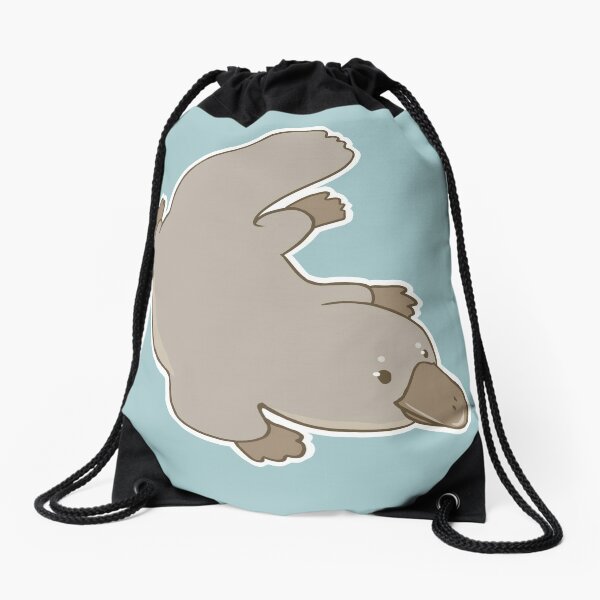Cute Australian Platypus Drawstring Bag
