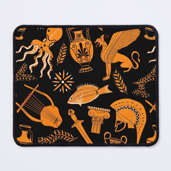 Item preview, Ancient Greek Red Figure Pottery Pattern designed and sold by AlexanderPetela.