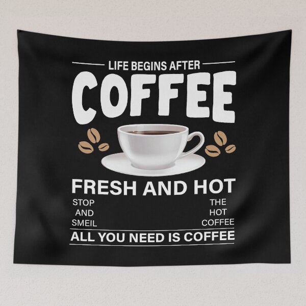 Item preview, Coffee Is a Hug In a Mug - Trendy Coffee Is a Hug In a Mug Quote For Coffee Lovers and Coffee Addicts designed and sold by Prince - Bestseller ★★★★★.