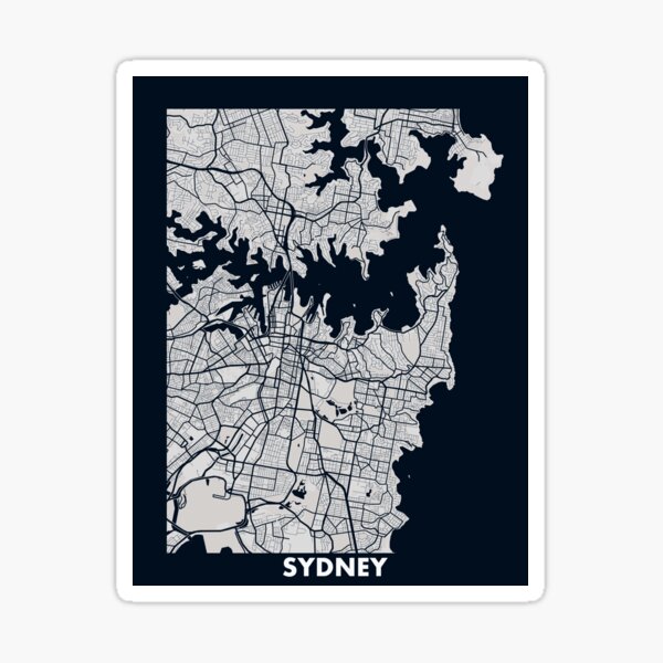 "sydney" Sticker By Raffrasta | Redbubble