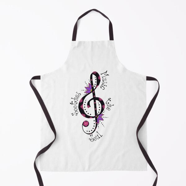 Item preview, Music soothes the soul treble clef designed and sold by KaisPrints.