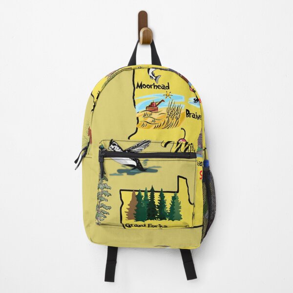 Item preview, tourist map of Minnesota state, USA, major cities, flag, landmarks designed and sold by mashmosh.