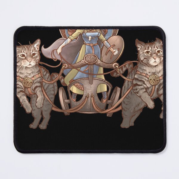 Item preview, Freya Driving Her Cat Chariot designed and sold by voluminousthink.