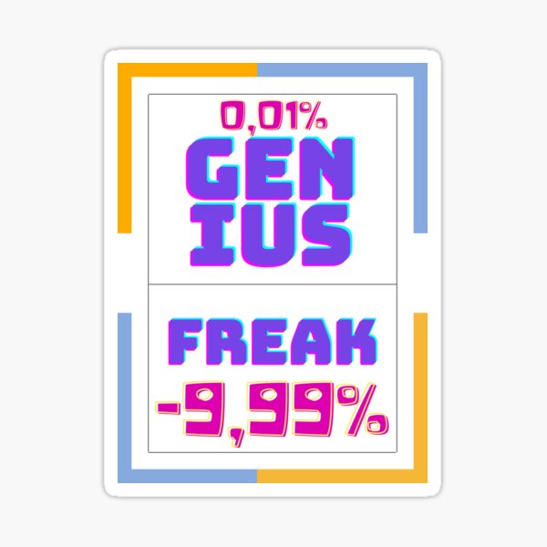 Genius world Sticker