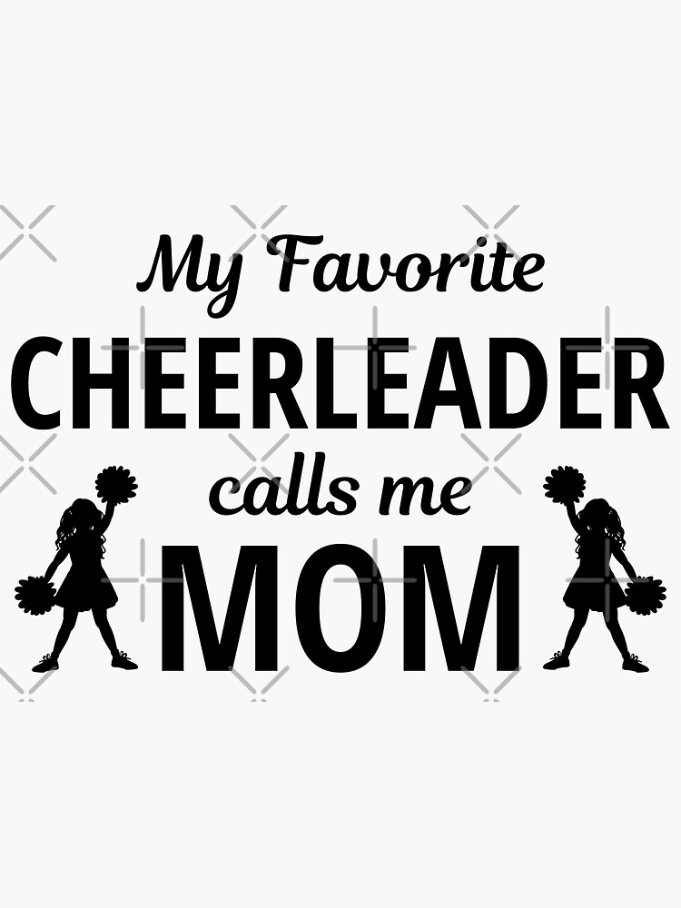 Cheerleading Cheer Mom Funny Gift Idea' Sticker