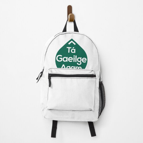 Item preview, Tá Gaeilge Agam (Thuas) Glas / Green – White text designed and sold by focalnathabairt.
