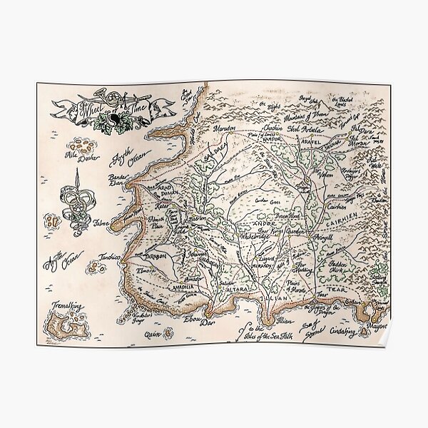 wheel of time map Poster