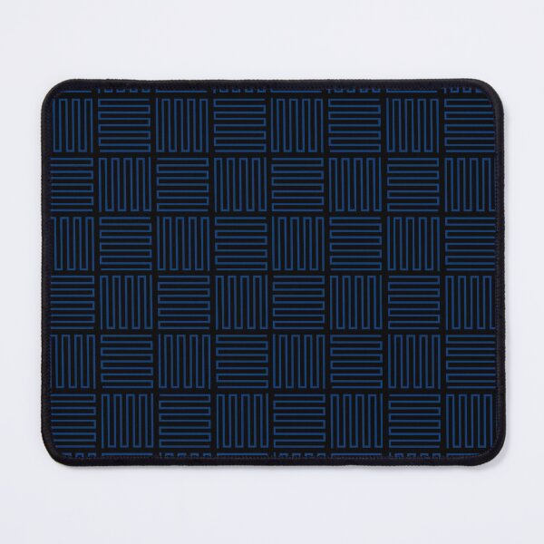 Item preview, Checkerboard Line Pattern in Dark Blue on Black designed and sold by Neil Feigeles.