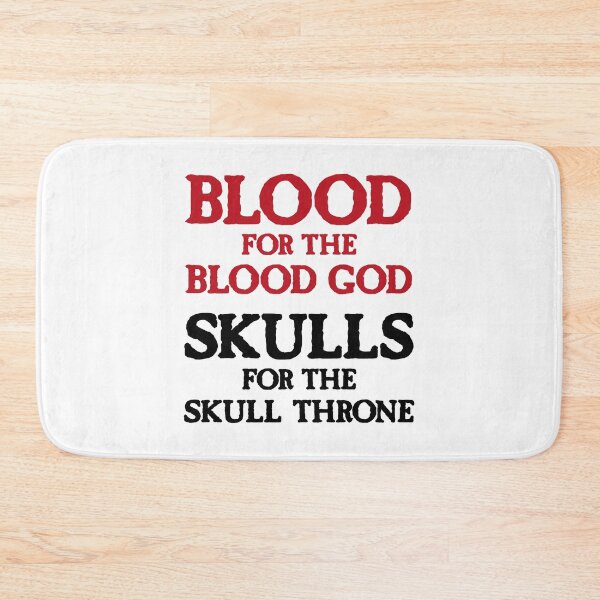 Item preview, Blood for the Blood God, Skulls for the Skull Throne A (dark) designed and sold by conform.