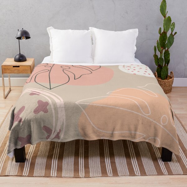 Item preview, Nude Colors Abstract Tropical Leafy Pattern Giving Cool vibes designed and sold by By Roqia.