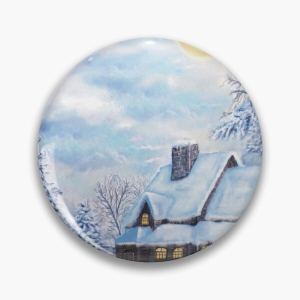 Artikelvorschau, Watercolor Winter background Snowy forest Scenery entworfen und verkauft von ayasArt21.