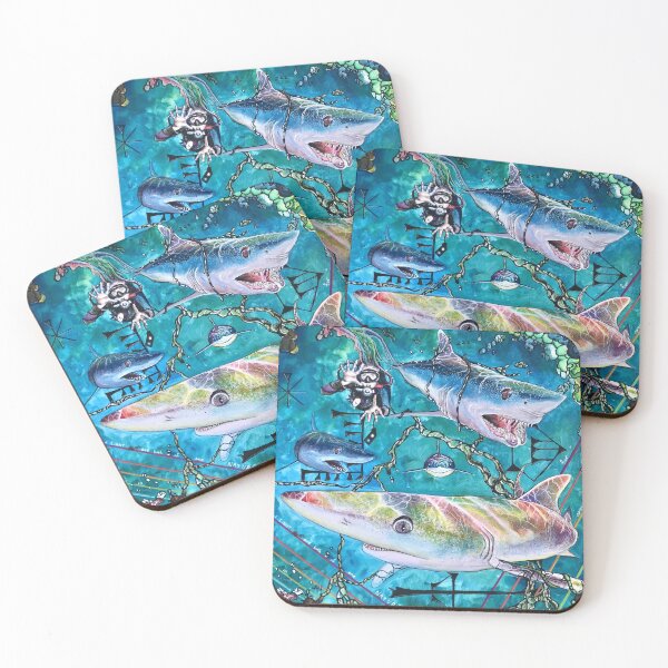 Item preview, Shark Dive designed and sold by Kyra C. Kalageorgi.