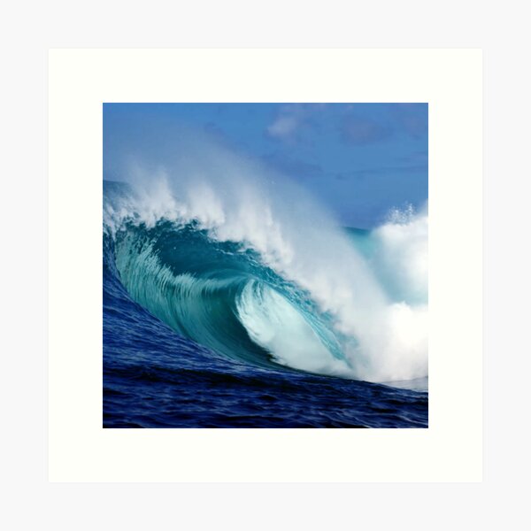 Sea Blue Waves  Art Print