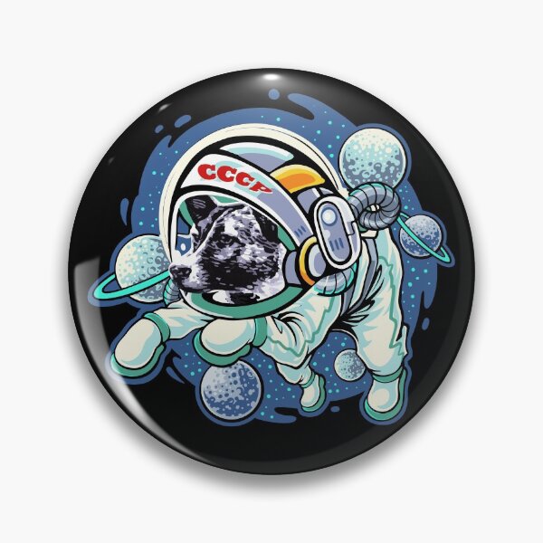 Item preview, Laika SSSR dog astronaut, dog lover design graphic designed and sold by brunsch-print.
